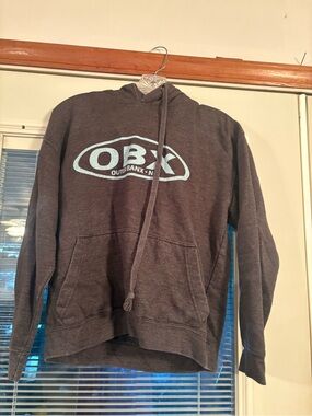 OBX Logo Hoodie Sweatshirt - Charsid Gray